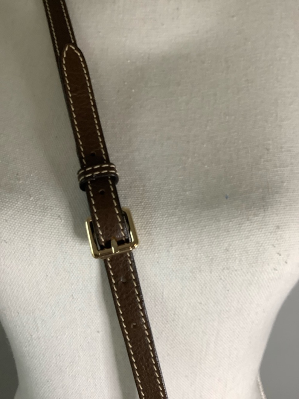 Dooney & Bourke Brown Leather Crossbody Bag - Picture 5 of 10